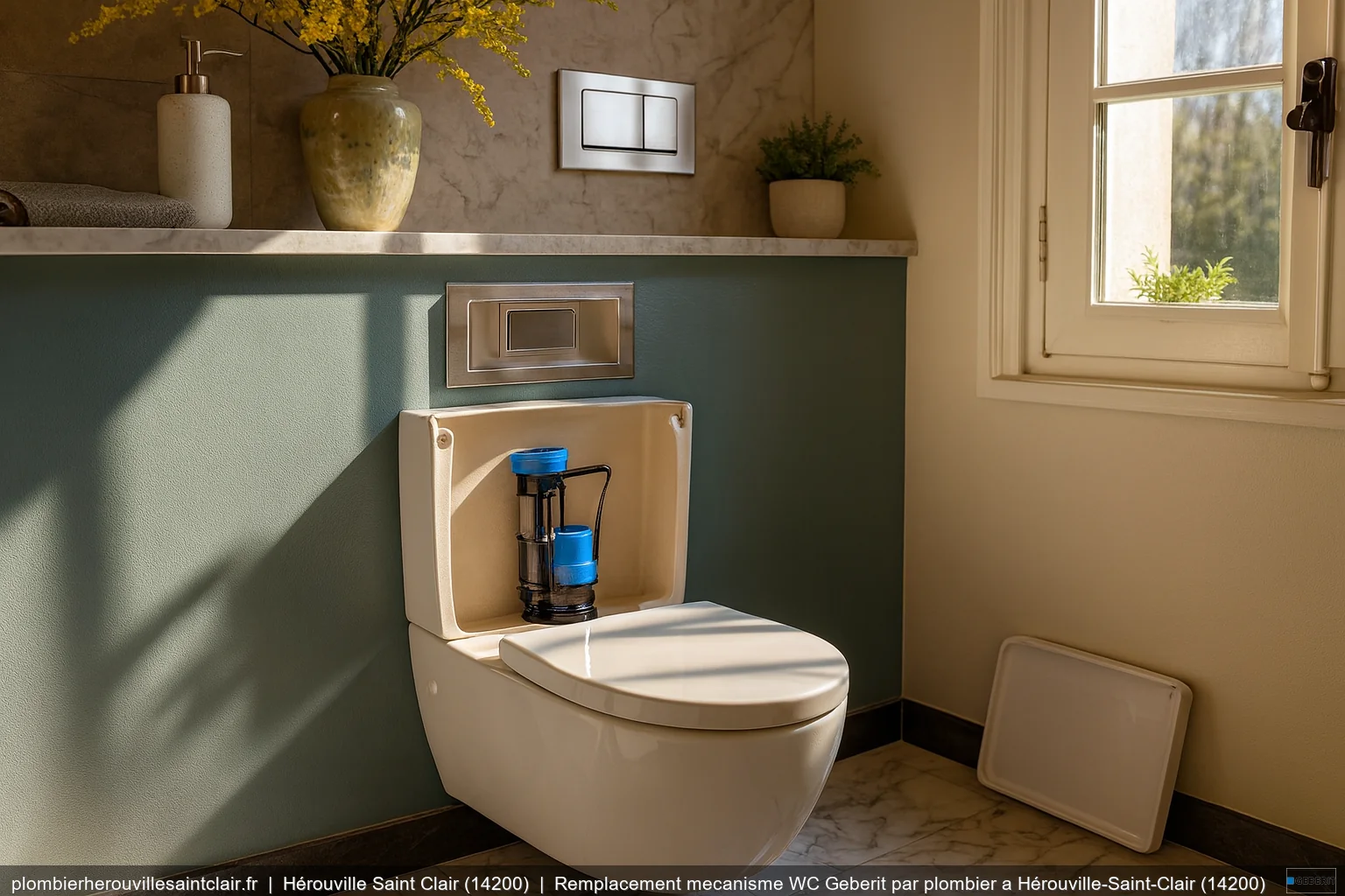 Mecanisme Wc Geberit Hrouville Saint Clair 14200 - Plombier Hérouville-Saint-Clair (14200) | plombierherouvillesaintclair.fr